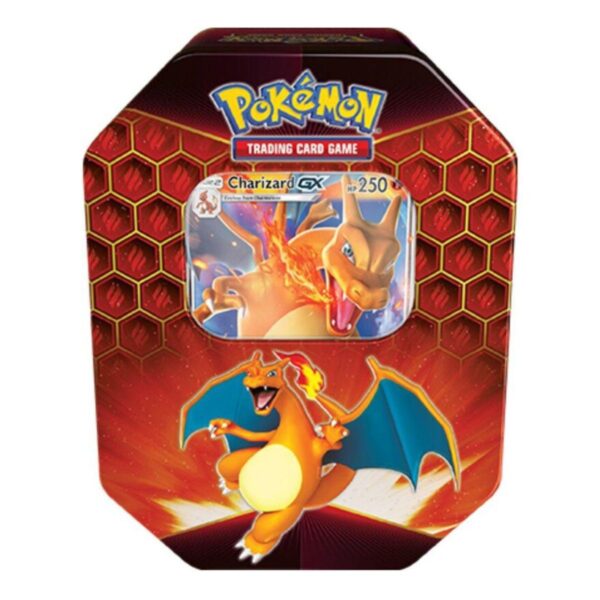 2_3c1c99ea-e7be-4187-9cb2-987b08493115 Pokemon TCG Hidden Fates Tin Charizard Gyrados Raichu Set of 3