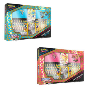 POKEMON TCG Crown Zenith Shiny Zacian and Shiny Zamazenta Figure Boxes (Pair)