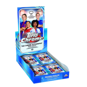 resizingforshopify-2026-06-11T122301.379 2025/26 Topps Chrome Women's UEFA Champions League Soccer Hobby 12 Box Case